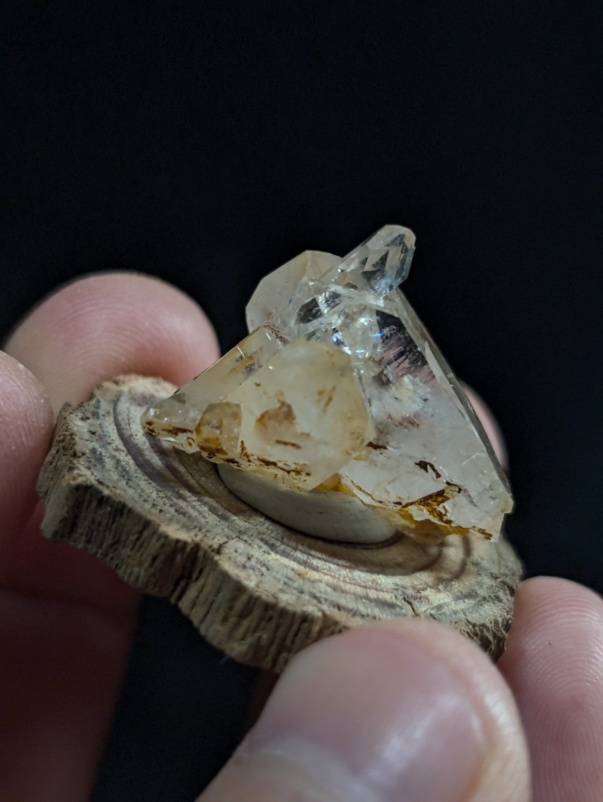 A+ Unique Quartz Crystal Cluster, Montgomery County, Arkansas, w/ base