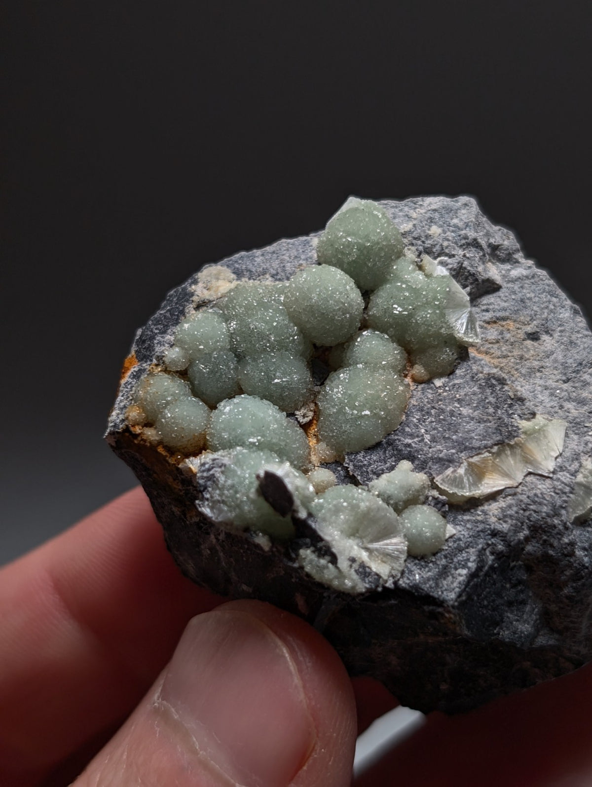 A+ UV Reactive Wavellite -Fantastic Old Stock- Mauldin Mountain, Arkansas, Rare