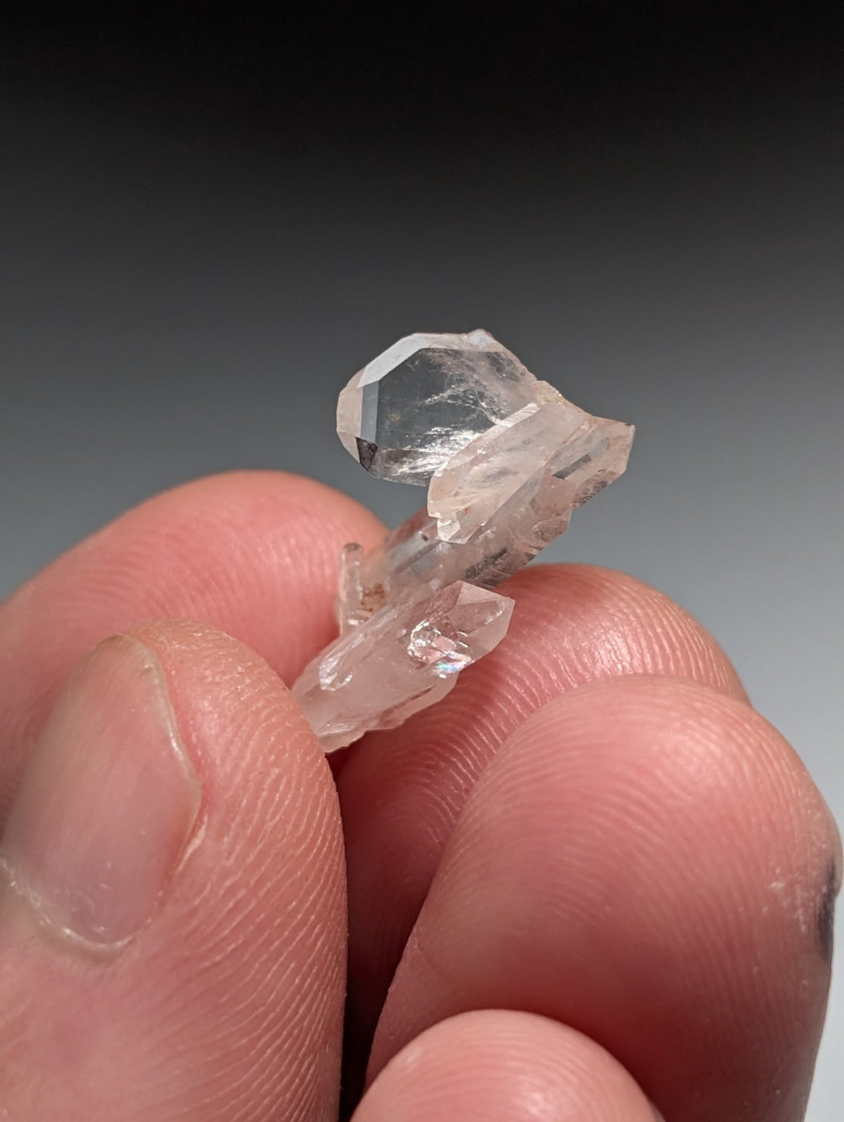 Set of 3 Faden Quartz Crystals, Montgomery County, Arkansas, USA, OOAK/Unique!