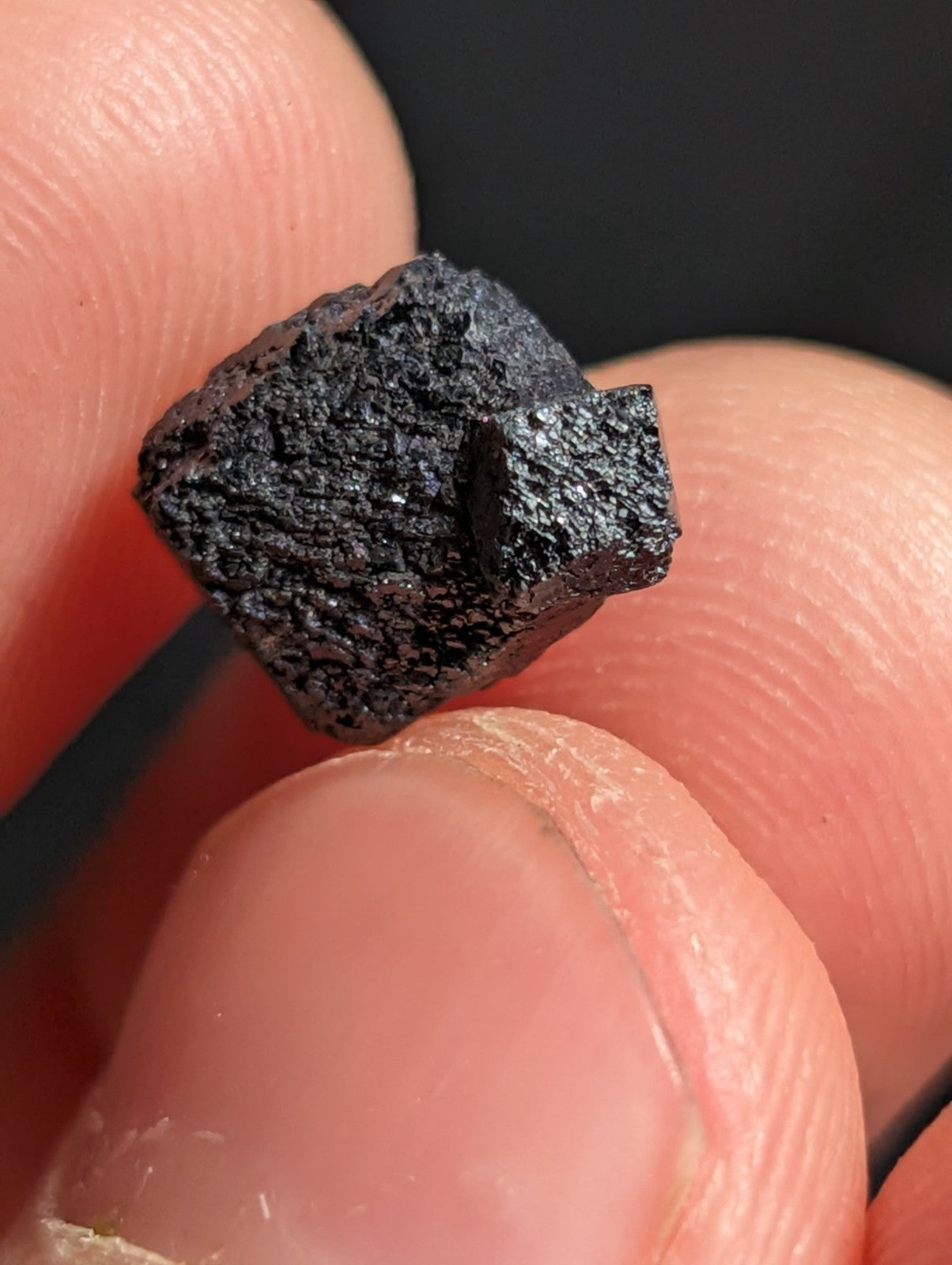 Brookite w/natural iridescence , Magnet Cove, Hot Spring Co. Arkansas, Old Stock
