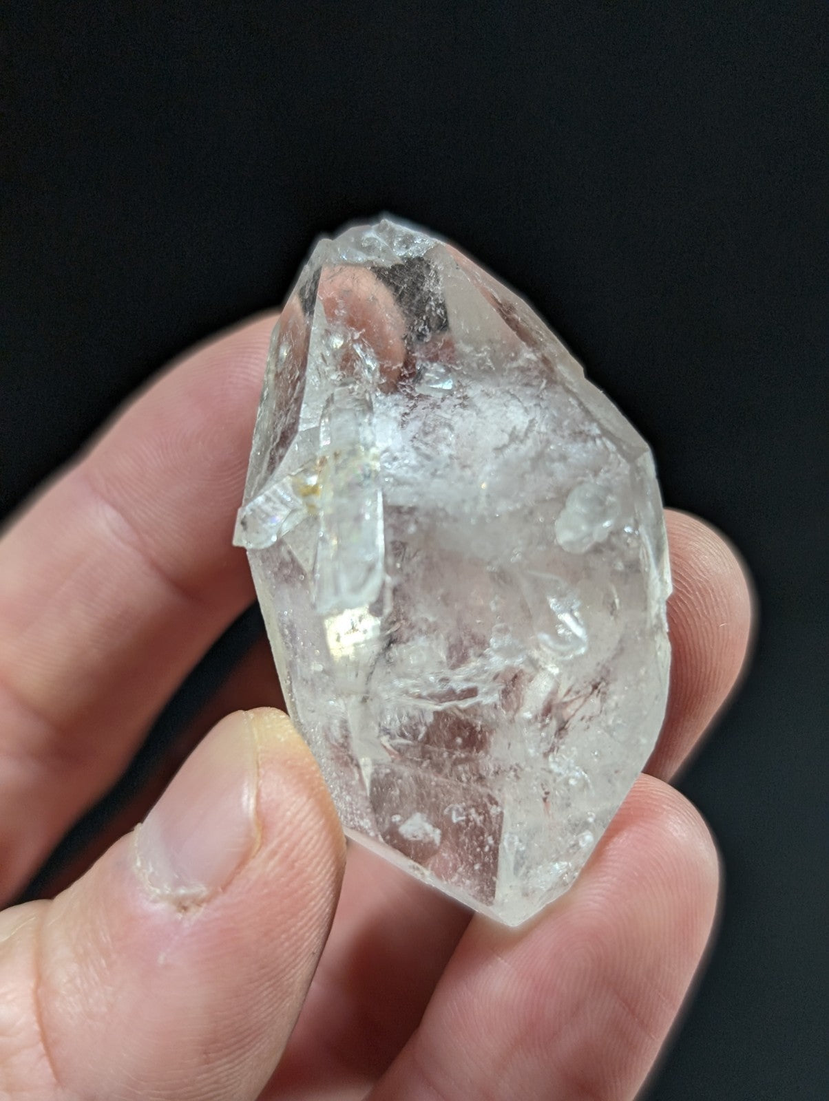 Double Terminated Quartz Crystal Point w/ Quartz inclusions, Arkansas, USA