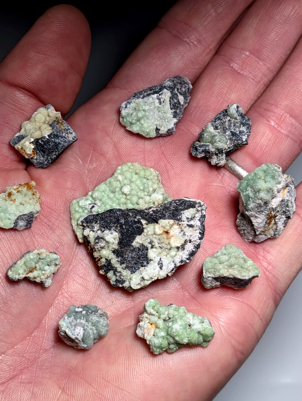 Set of 10 Wavellites - Fantastic Old Stock - Mauldin Mountain, Arkansas, ooak