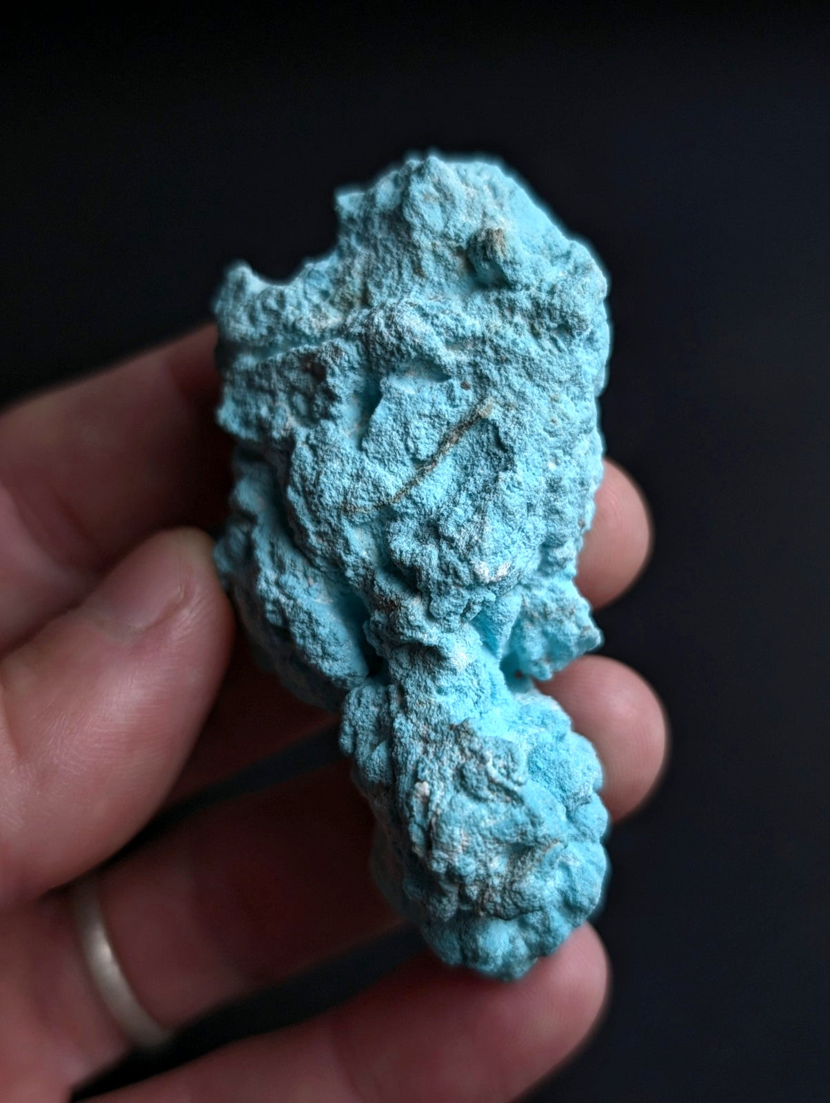 Turquoise - Rare Old Stock - Porter Mountain , Polk County, Arkansas, ex Delinde