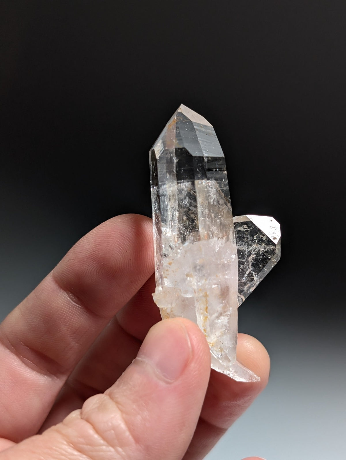 A+ Quartz Crystal Oddity w/ "Heart", Double Terminated, Garland County, Arkansas