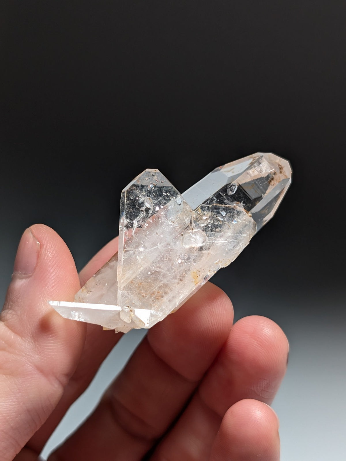 A+ Quartz Crystal Oddity w/ "Heart", Double Terminated, Garland County, Arkansas