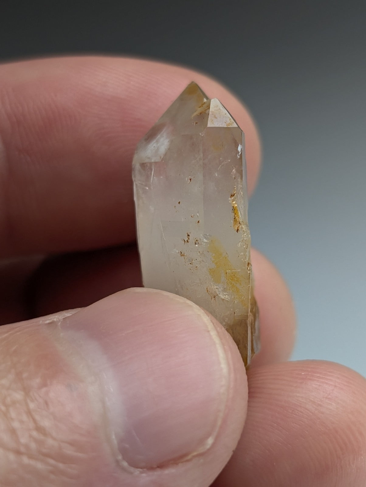 Unique Quartz Crystal Point w/ DT form, Garland County, Arkansas, USA