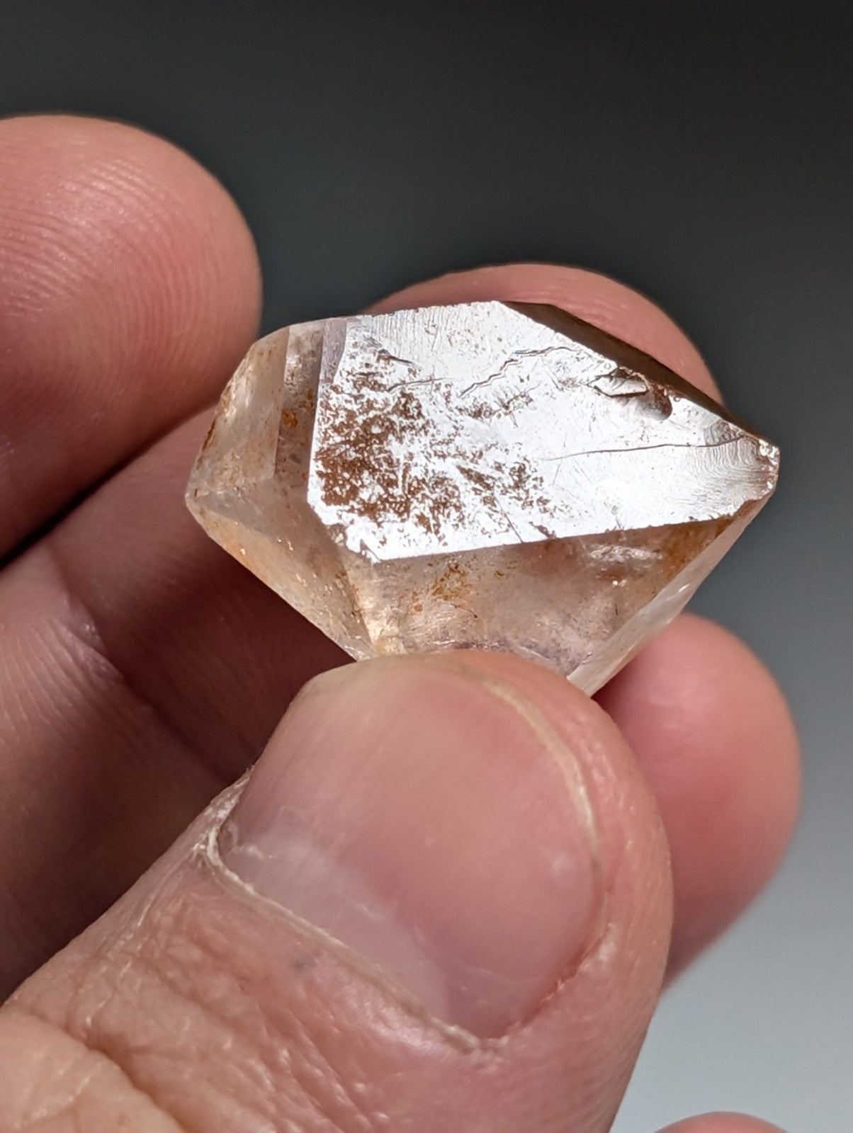 Double Terminated "Arkimer" Quartz Crystal Point, Garland County, Arkansas