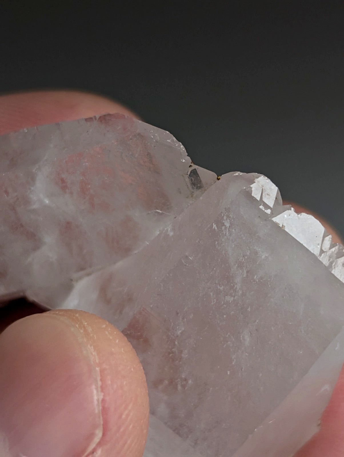 Unique Quartz Crystal "Floater" Point, Old Stock, Montgomery County, Arkansas