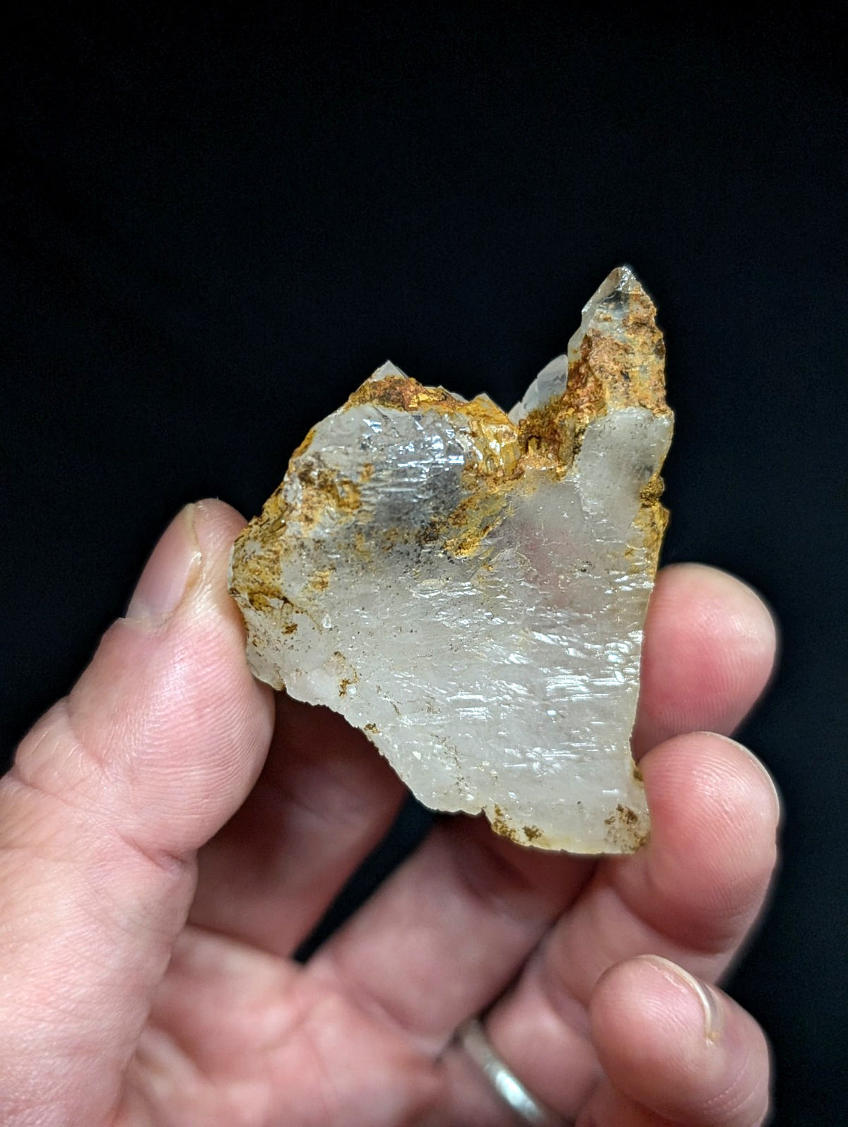 Unique Etched Quartz Crystal Point, Old Stock, Saline County, Arkansas