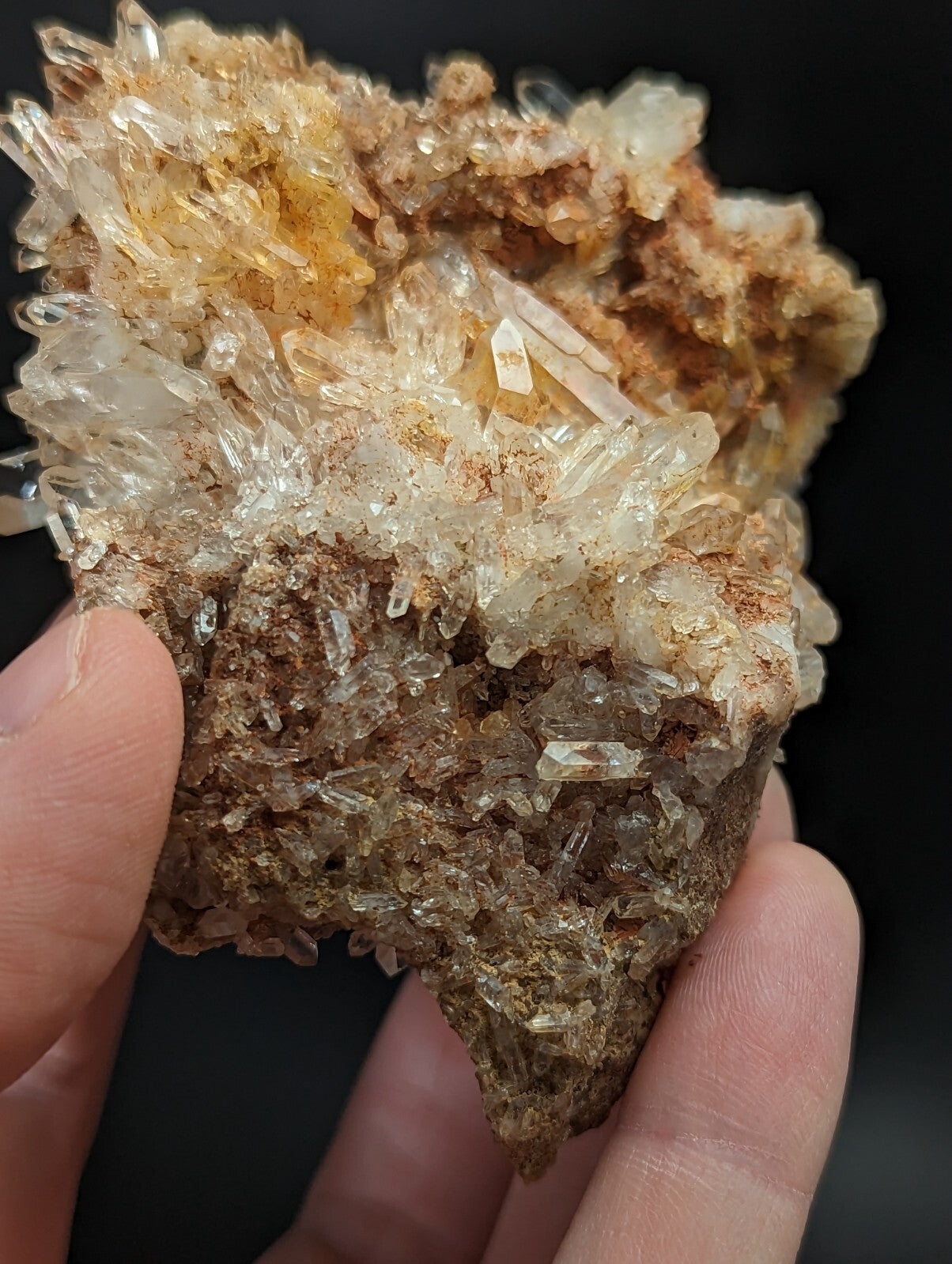 Sparkly Arkansas Quartz Crystal Cluster, Montgomery Co, Arkansas, USA