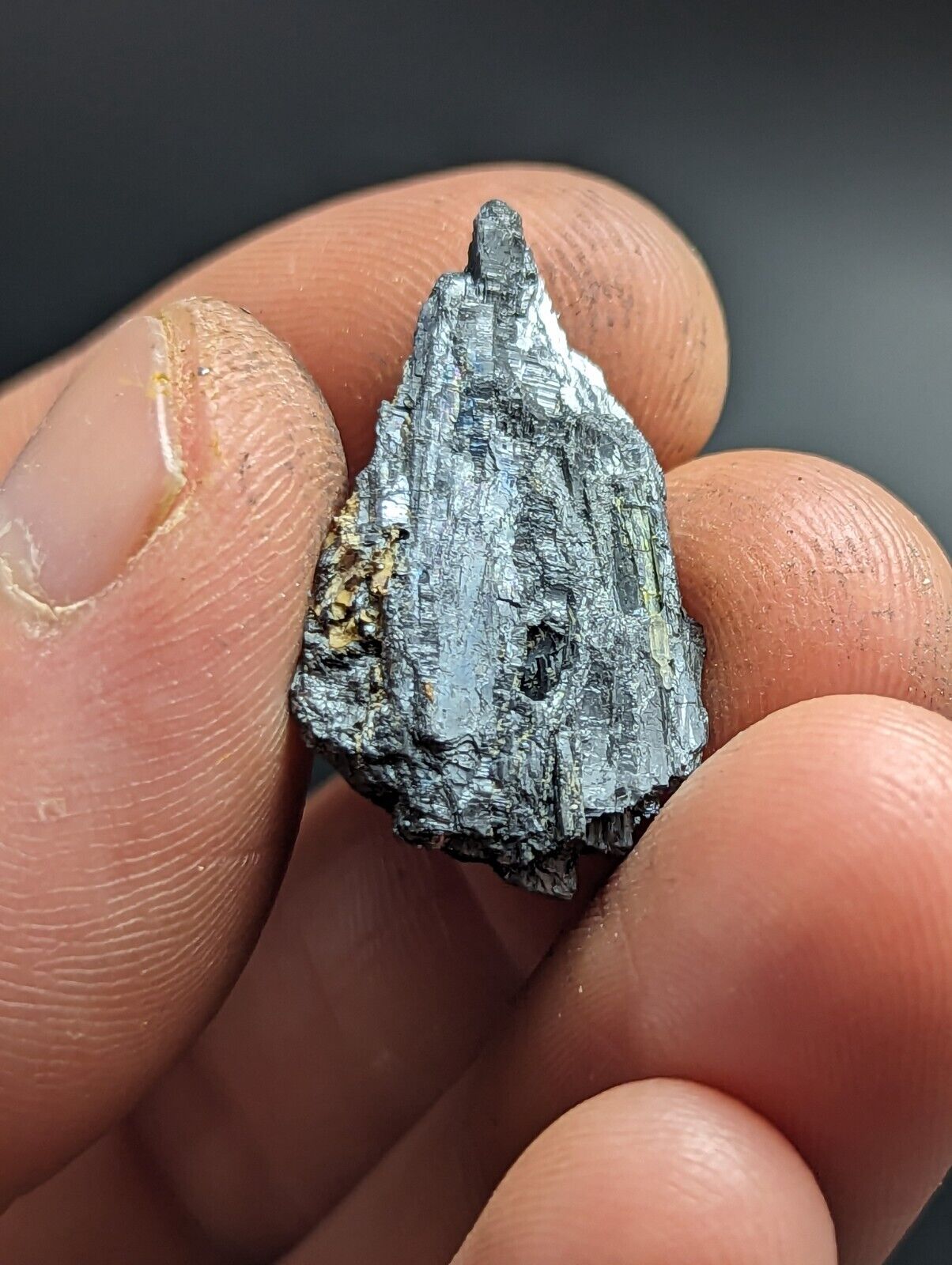 Stibnite, Antimony Bluff Mine, Sevier County, Arkansas, Very Rare and Unique