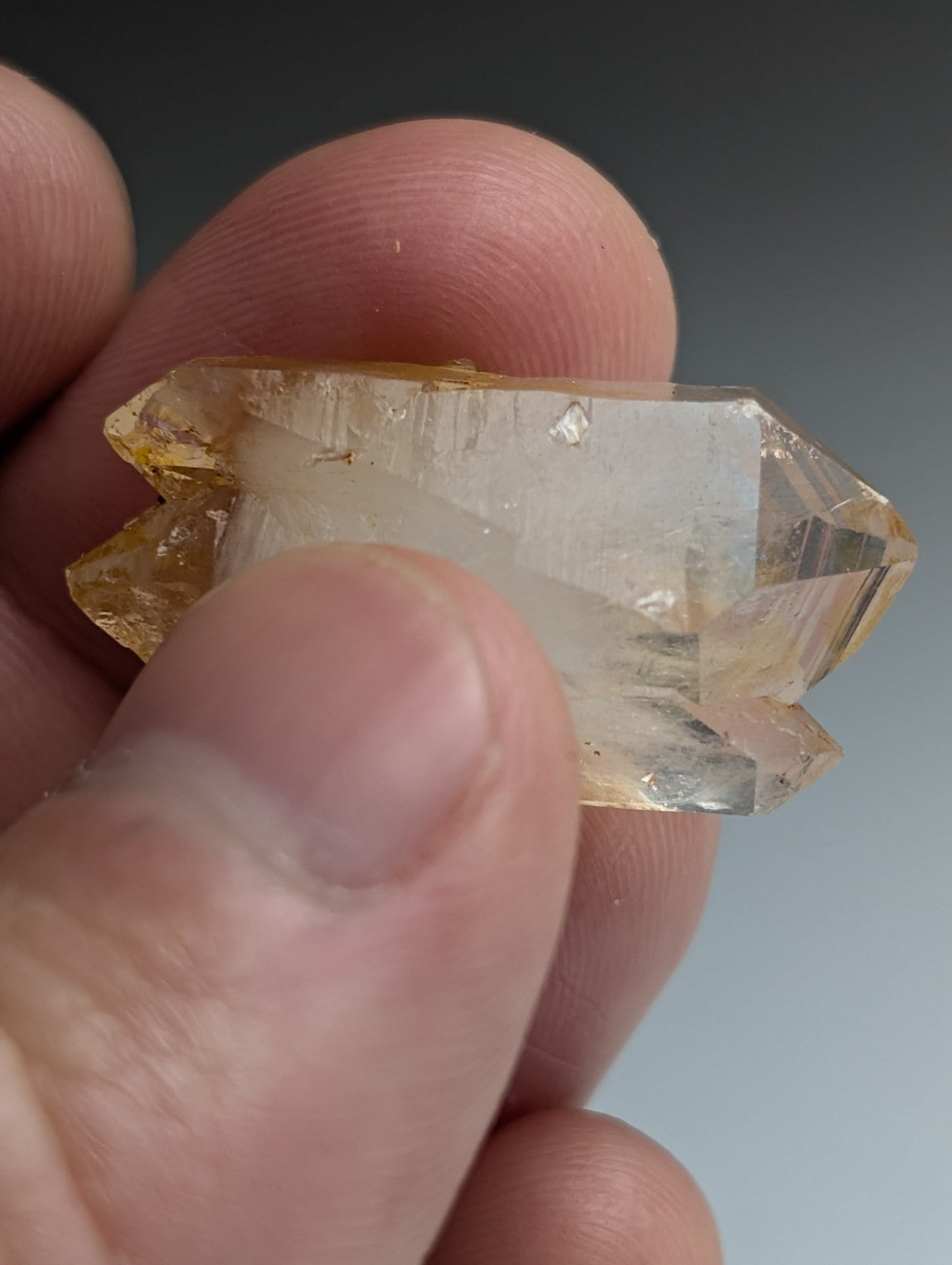 Unique Quartz Crystal Point w/ DT form, Garland County, Arkansas, USA