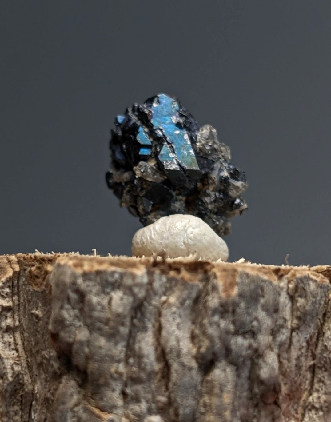 Brookite w/natural iridescence , Magnet Cove, Hot Spring Co. Arkansas, Old Stock