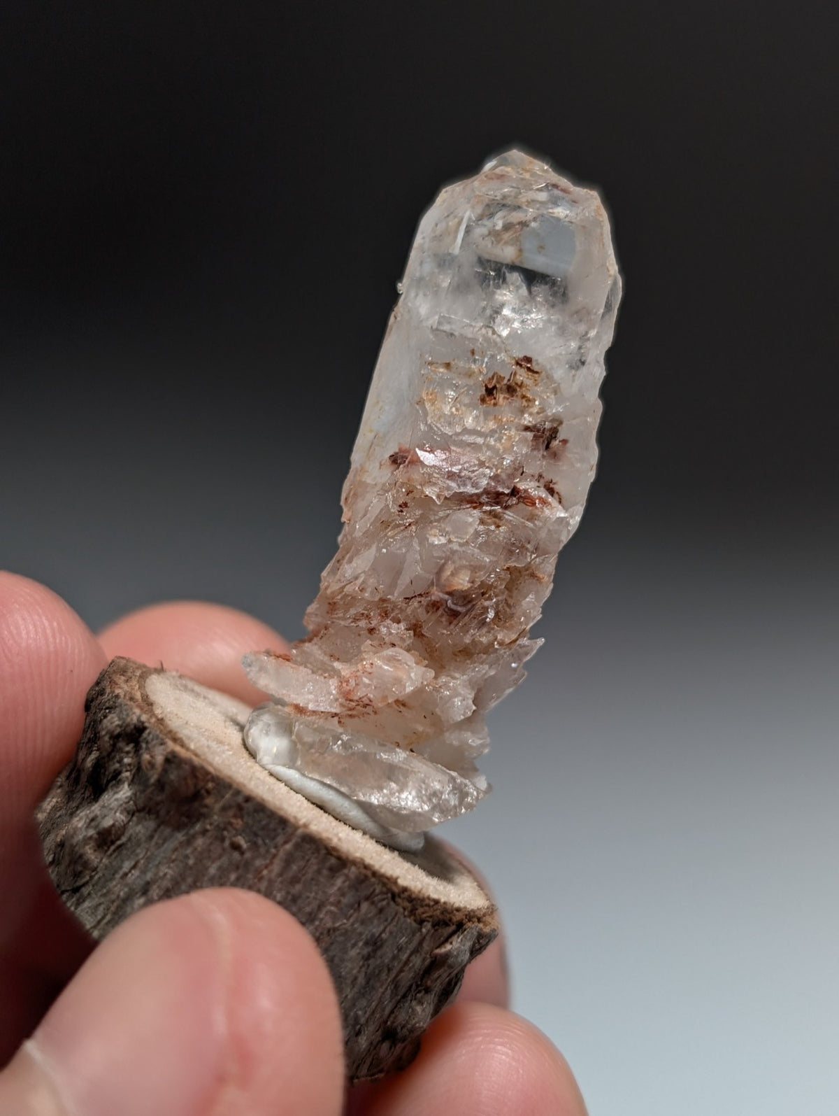 Growth Interference Quartz Crystal - Montgomery County, Arkansas, ooak, Unique