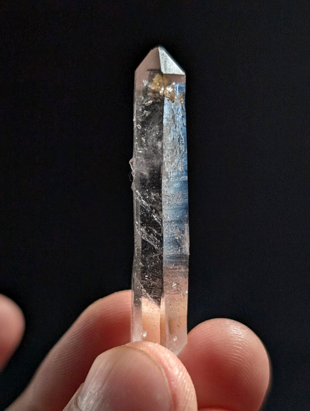 A+ RARE Quartz Crystal Point w/ Calcite inclusions, Montgomery County, Arkansas