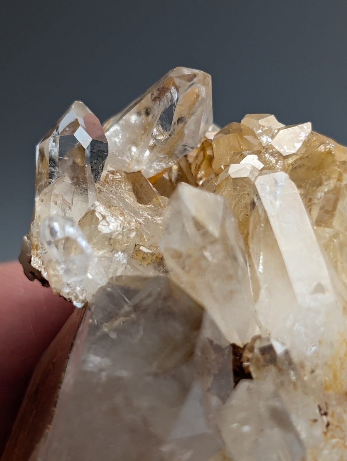 Amazing Quartz Crystal Cluster w/ clay inclusions, Montgomery County, Arkansas