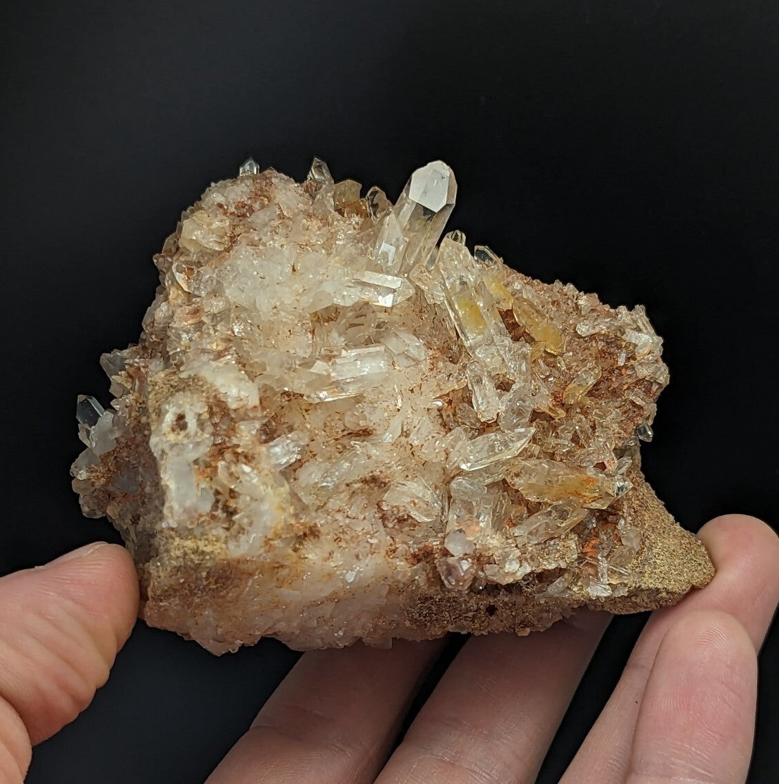 Sparkly Arkansas Quartz Crystal Cluster, Montgomery Co, Arkansas, USA