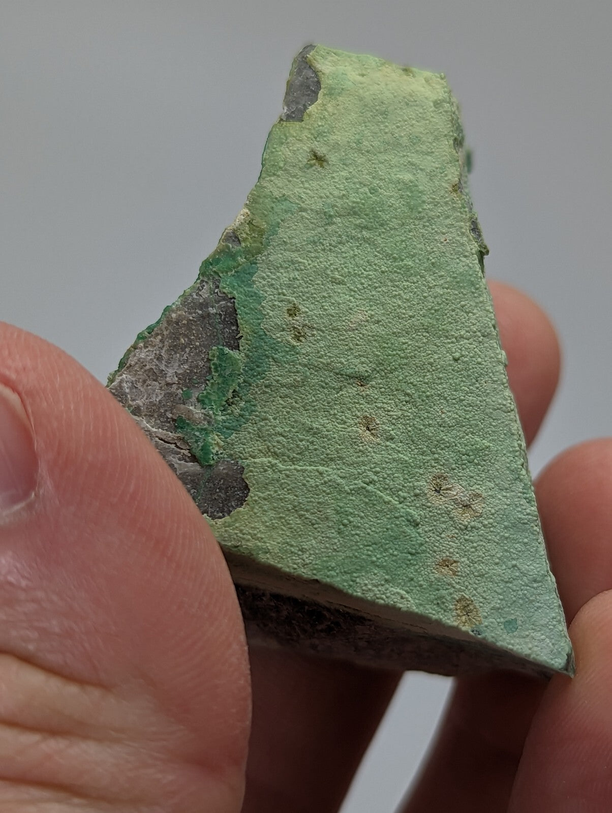 Rare Wavellite Smile Face on Variscite - Old Stock - Garland County, Arkansas
