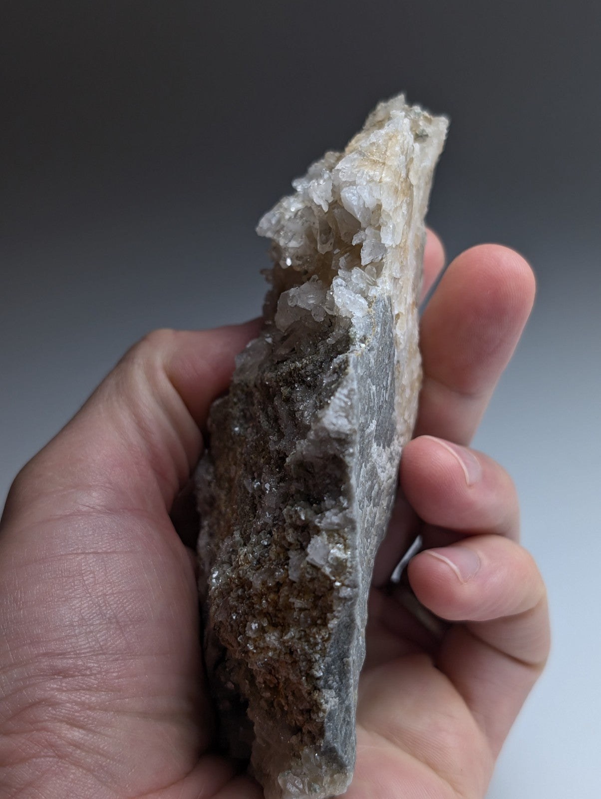 Blue-Green Cookeite on Quartz, Saline County, Arkansas, Old Stock, UV Reactive