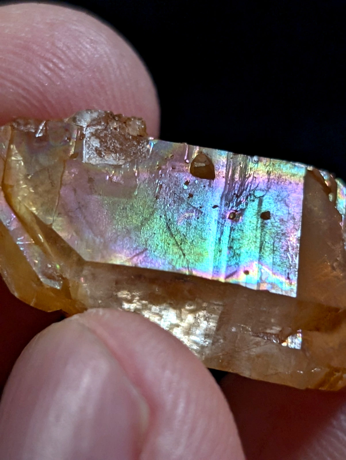 Unique Quartz w/ natural Rainbow Iridescence, Garland County, Arkansas, USA, A+