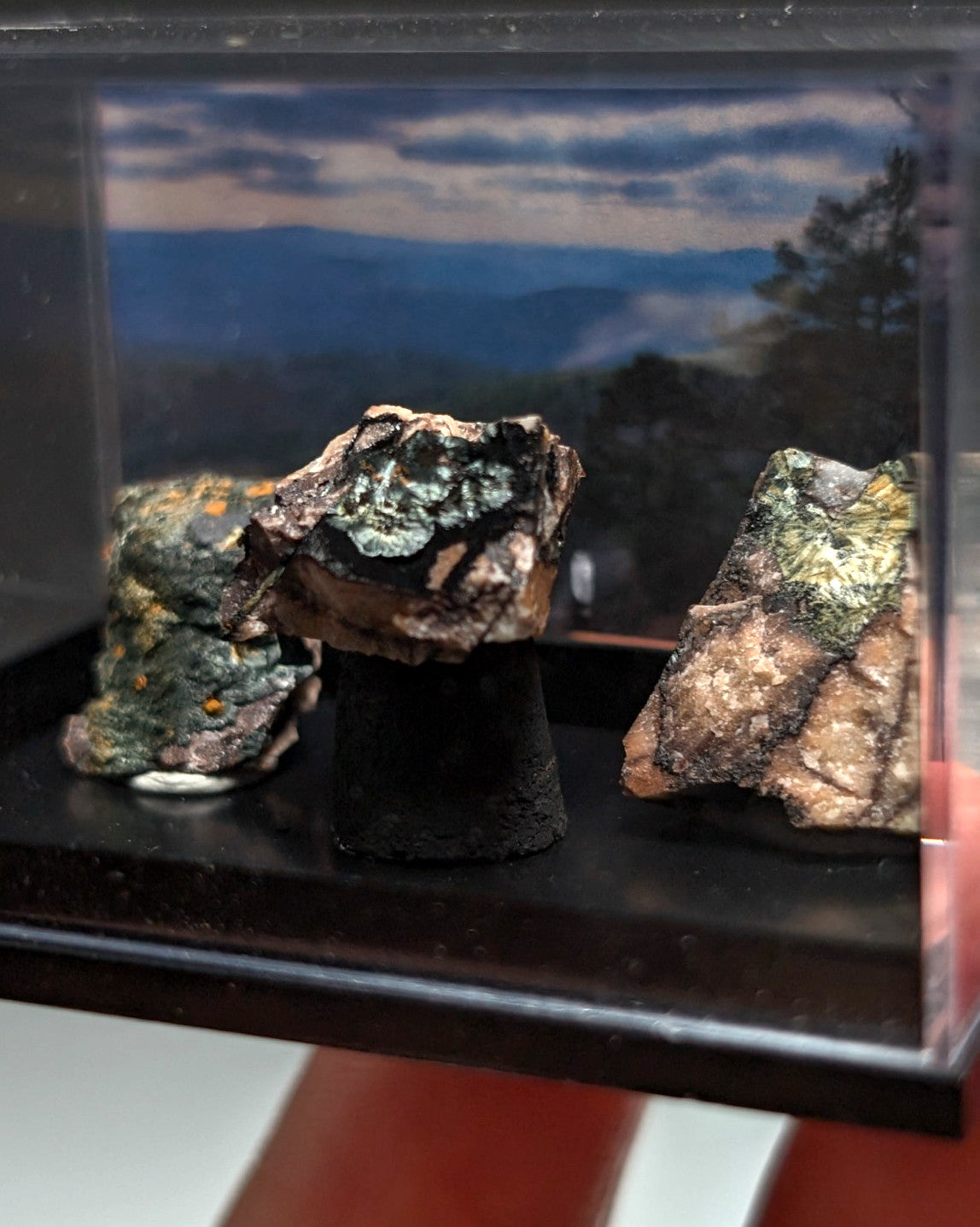 Rare Kidwellite (set of 3) - Coon Creek, Polk County, Arkansas, w/ photo case
