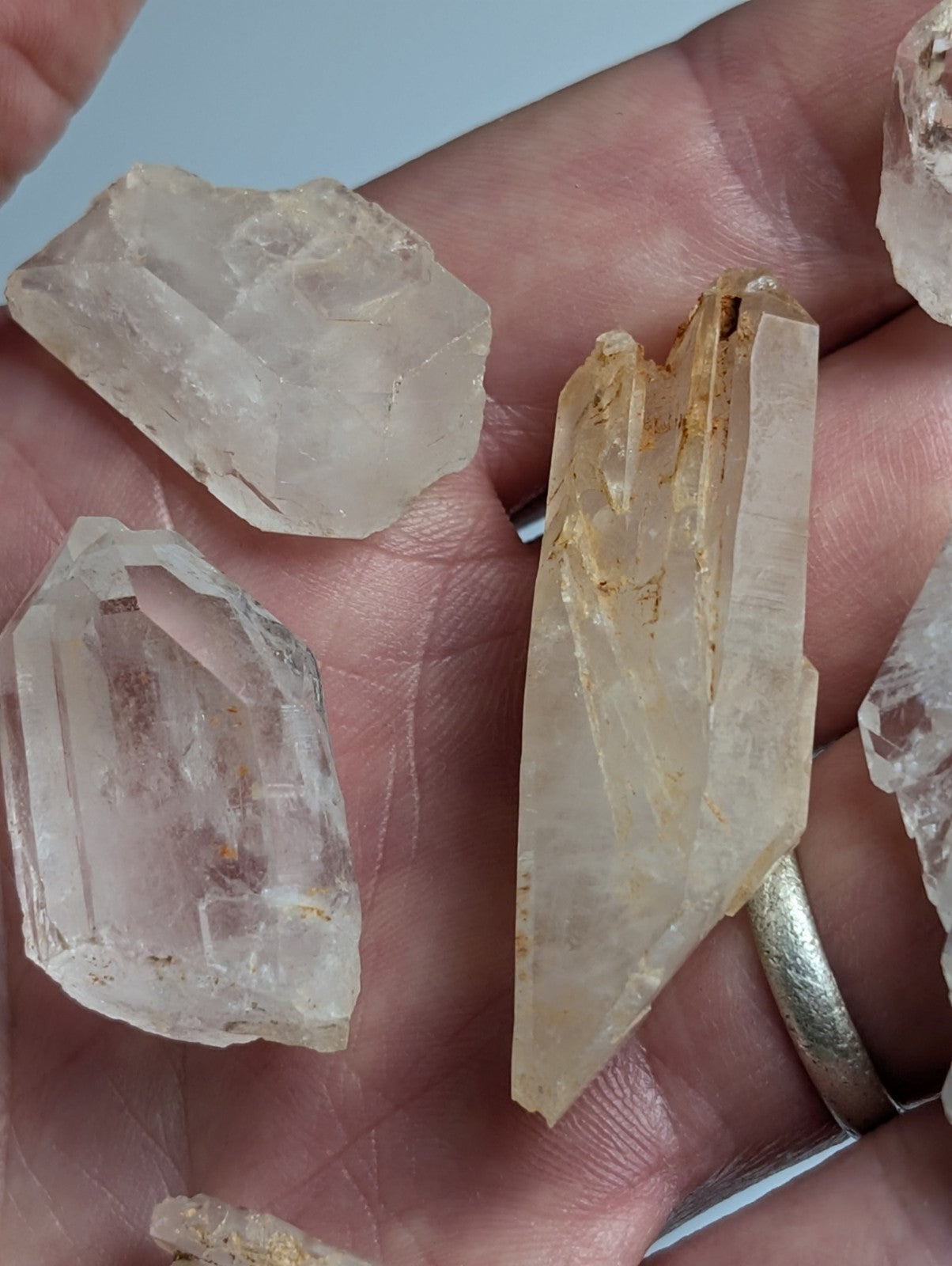 Set of 9 Arkansas Quartz Crystals, Garland County, Unique & OOAK