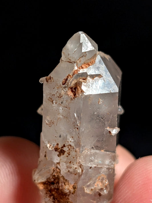 Unique Quartz Crystal with Nacrite Inclusions, Montgomery County, Arkansas, USA