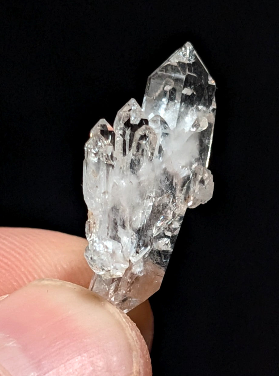 Clear Faden Quartz Crystal Cluster, Montgomery County, Arkansas, USA, A+