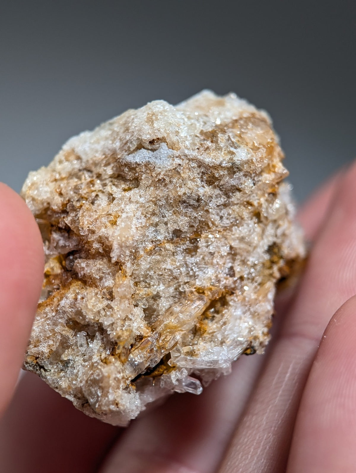 Blue-Green Cookeite on Solution Quartz, Saline County, Arkansas, Old Stock