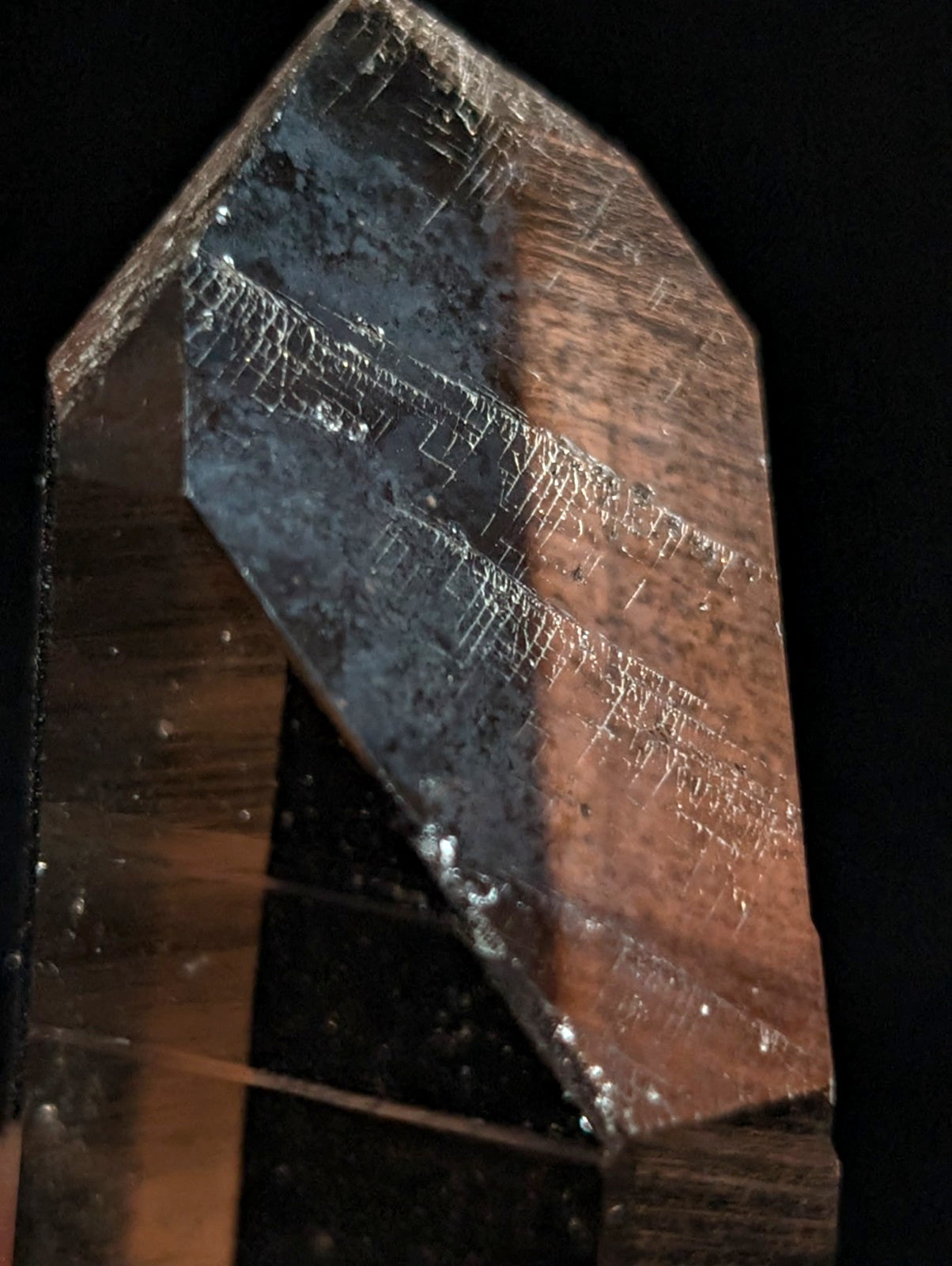 Natural Smoky Quartz Crystal w/ Very unique inclusions, Garland County, Arkansas