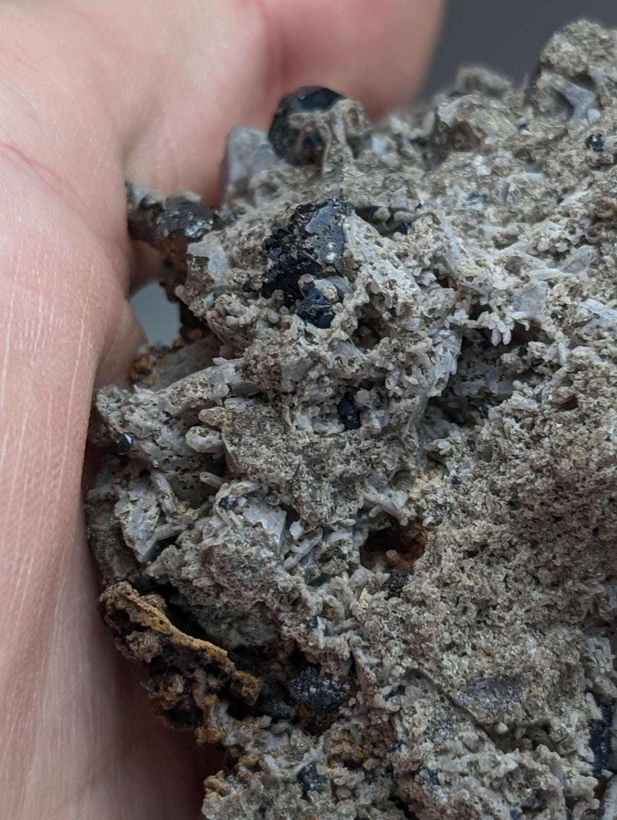Large Brookite Crystals on Smoky Quartz, Magnet Cove, Arkansas, USA, ex Delinde