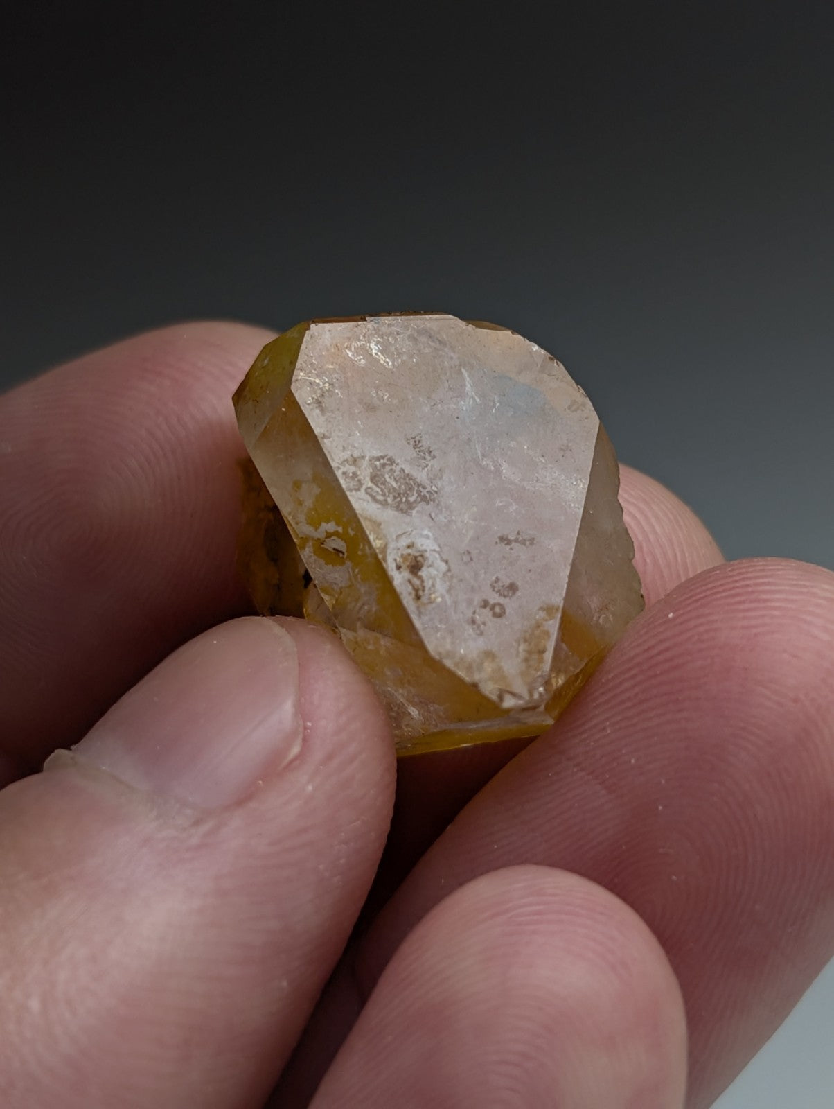 Double Terminated Quartz Point - Garland County, Arkansas, w/natural iridescence