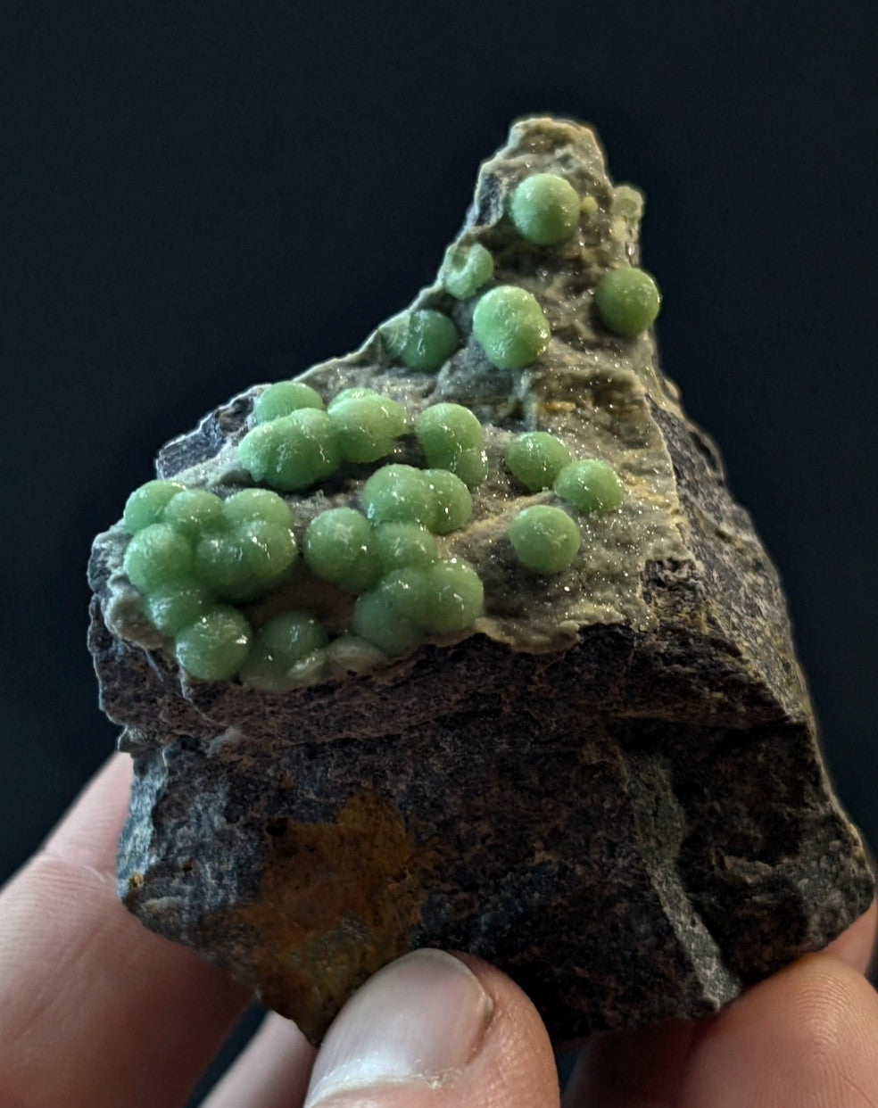 A+++ Green Wavellite - Fantastic Old Stock - Mauldin Mountain, Arkansas, USA
