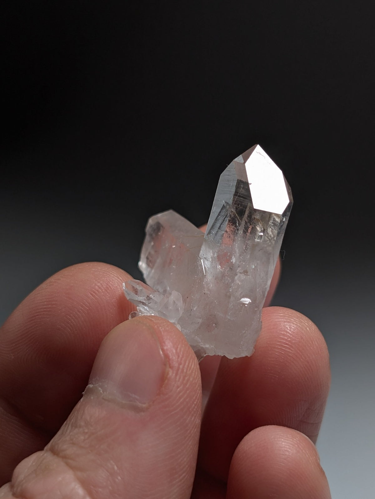 Japan Law Quartz Crystal, Collier Creek, Montgomery County, Arkansas, VERY RARE