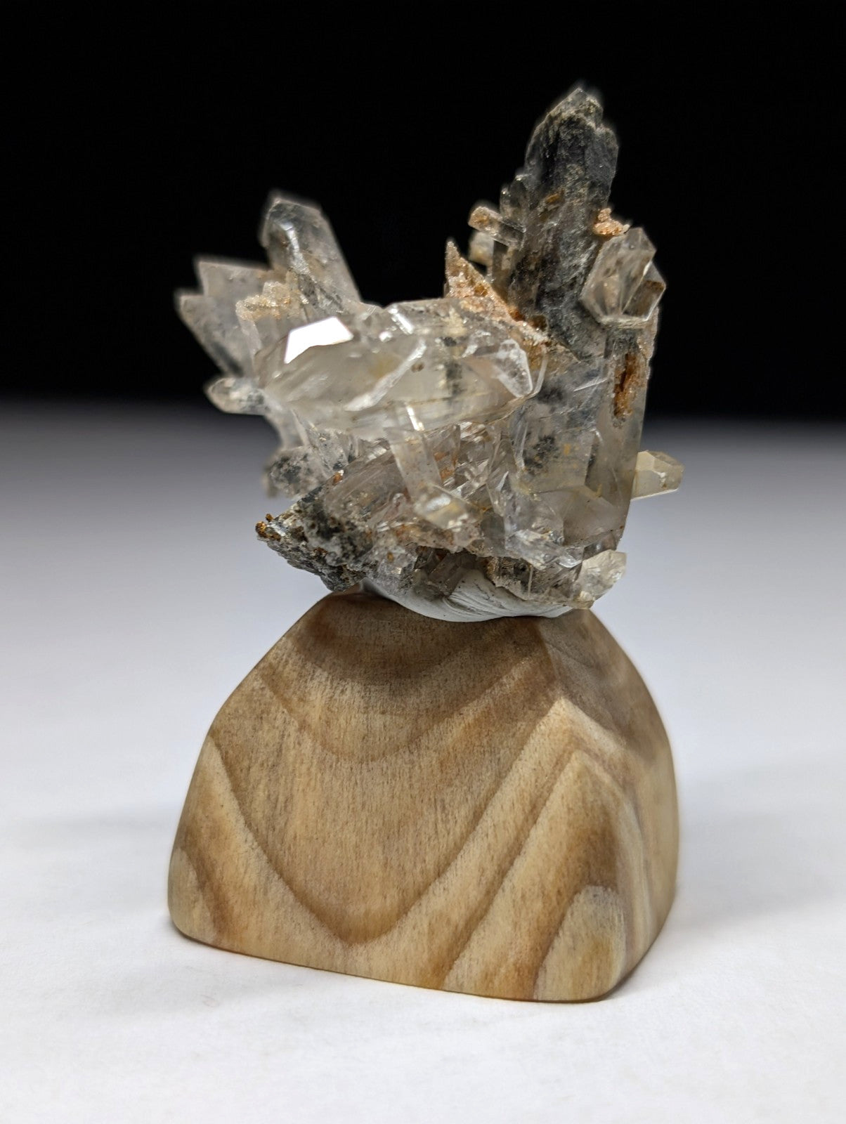 A+ Amazing Quartz Crystal Burr w/ inclusions, Garland County, Arkansas, w/ base