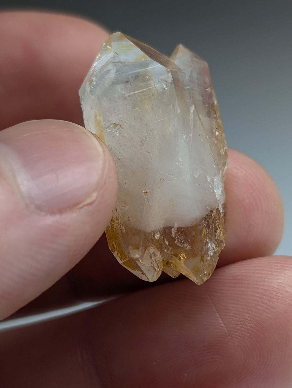 Unique Quartz Crystal Point w/ DT form, Garland County, Arkansas, USA