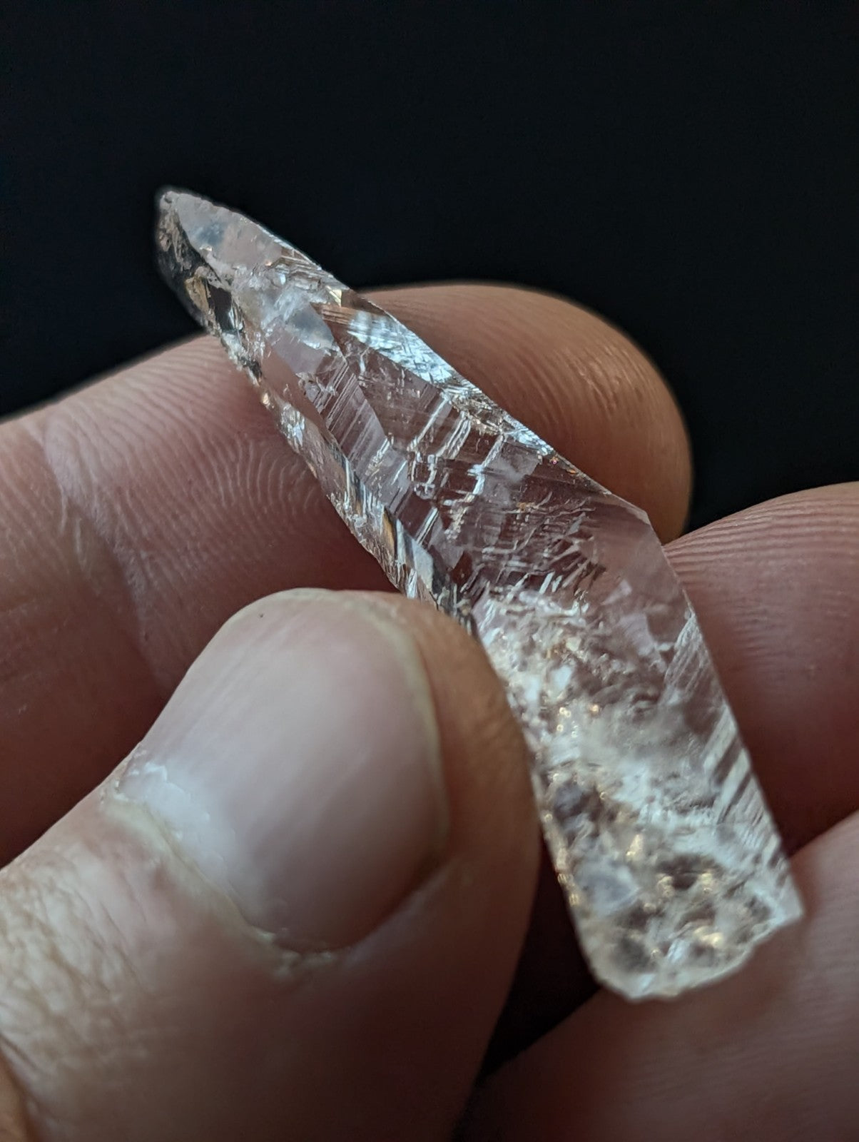 VERY Unique Optical Etched Quartz Crystal, Garland County, Arkansas, USA, A+