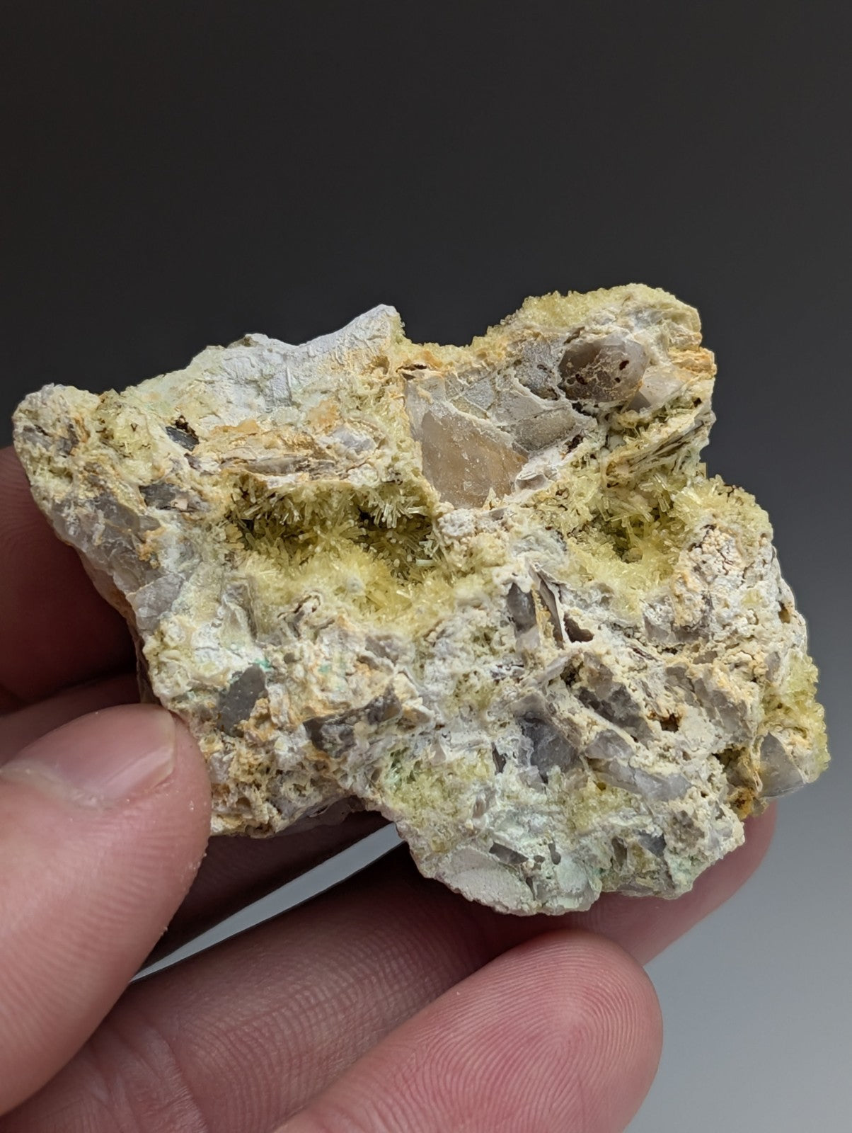 Wavellite with Variscite - Rare Old Stock - Polk County, Arkansas, Super Unique