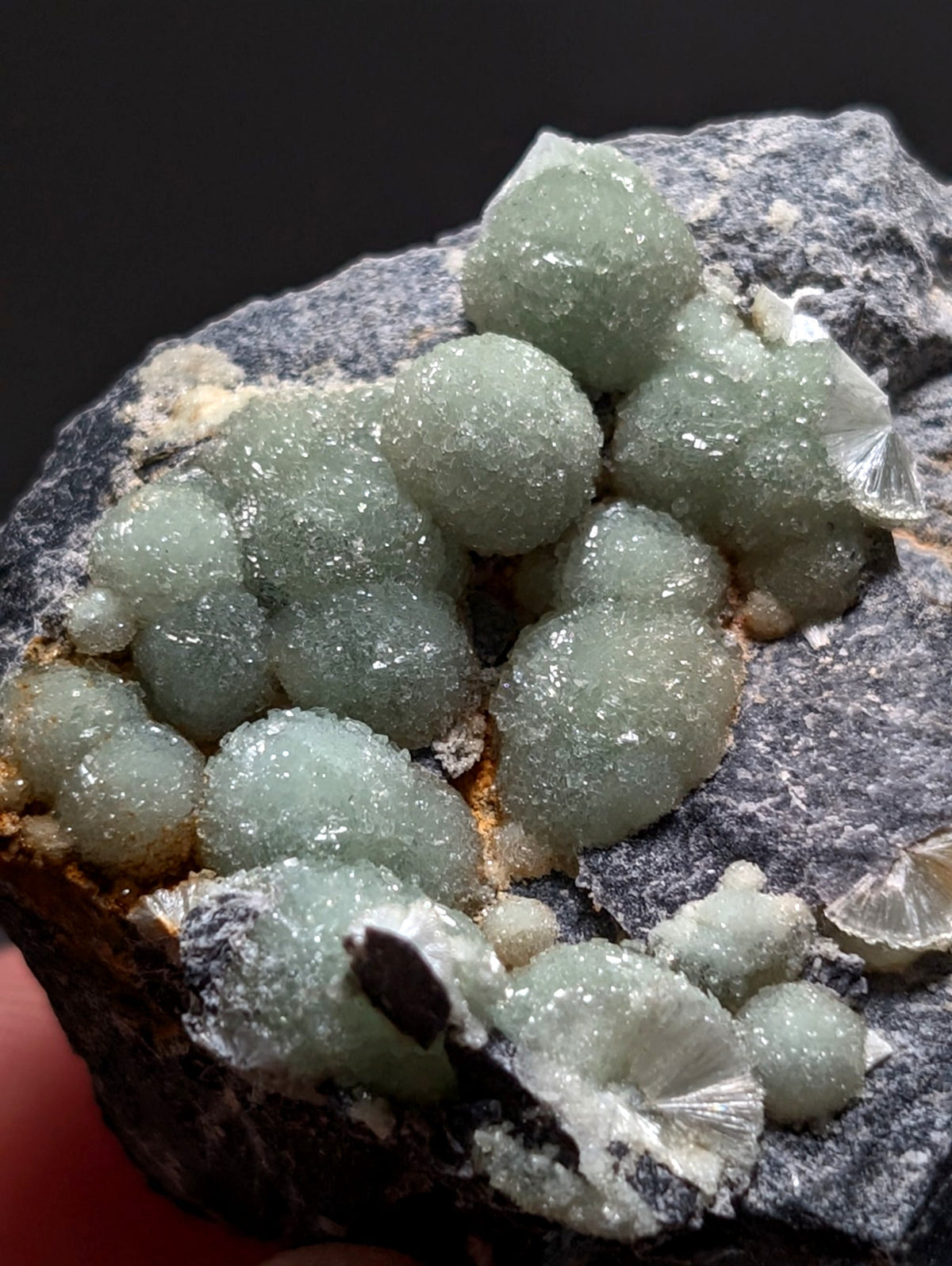 A+ UV Reactive Wavellite -Fantastic Old Stock- Mauldin Mountain, Arkansas, Rare