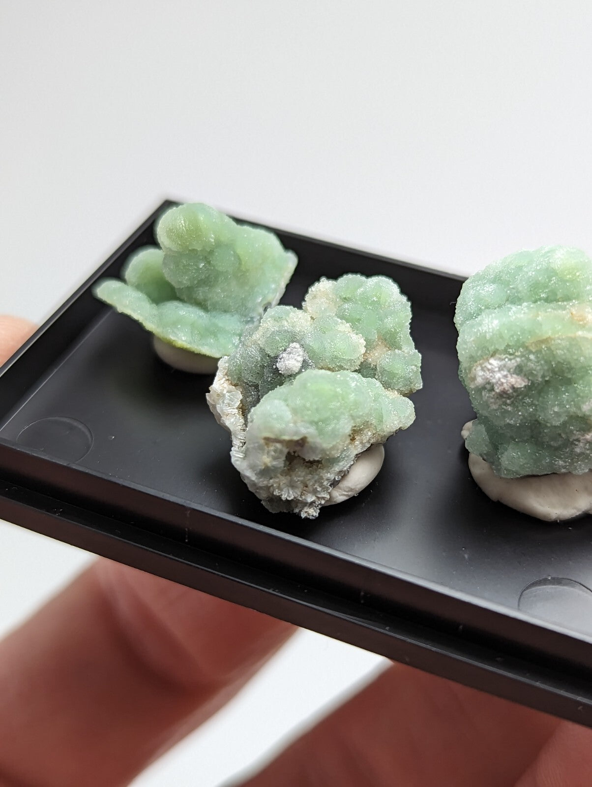 Wavellite - Unique Set of 3 w/ case - Old Stock - Mauldin Mountain, Arkansas