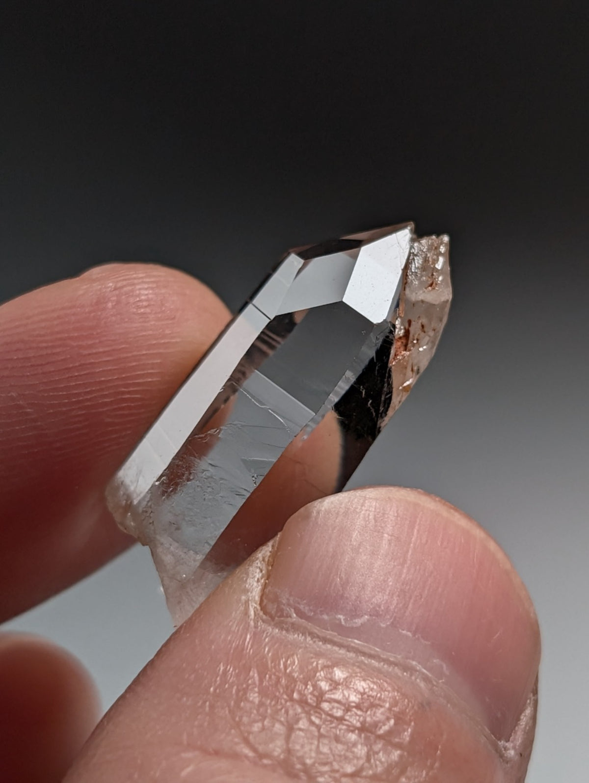 A+++ Optical Quartz Crystal Point, Montgomery County, Arkansas, USA, AMAZING!!