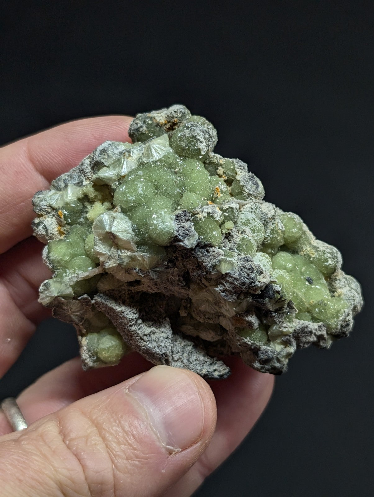 A+ Green Wavellite - Fantastic Old Stock - Mauldin Mountain, Arkansas, USA