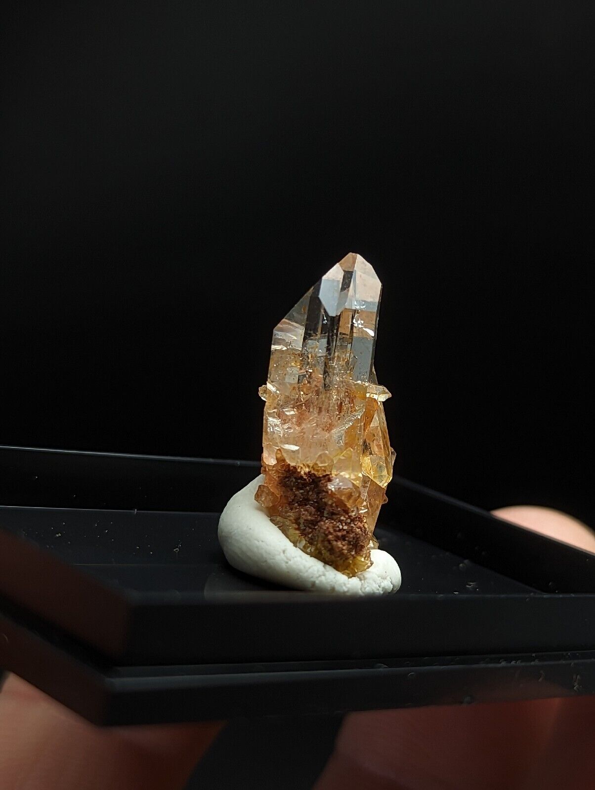 Quartz - Unique Optical Crystal w/ photo case - Old Stock  Arkansas, ooak