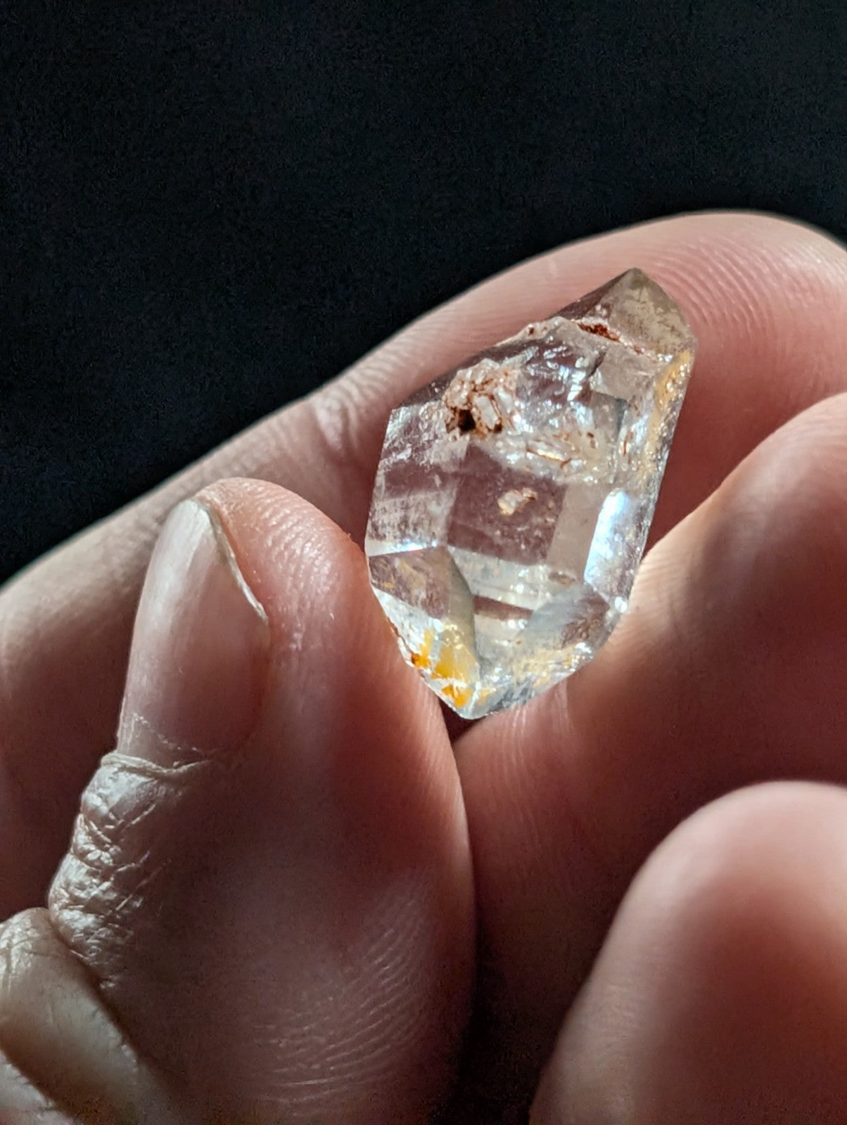 Double Terminated Quartz Point - Montgomery County, Arkansas, ARKIMER