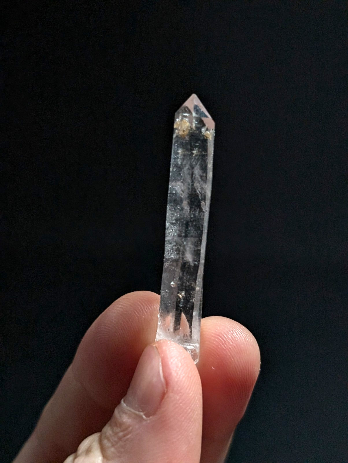A+ RARE Quartz Crystal Point w/ Calcite inclusions, Montgomery County, Arkansas