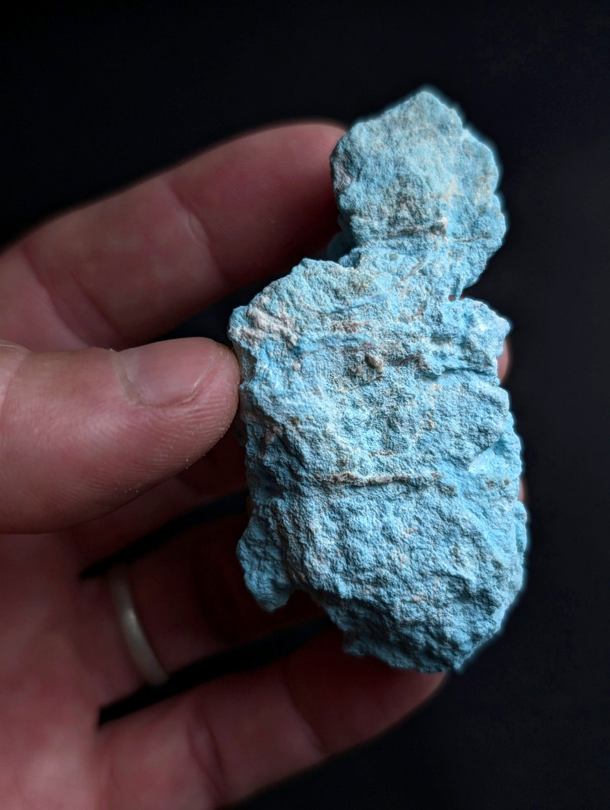 Turquoise - Rare Old Stock - Porter Mountain , Polk County, Arkansas, ex Delinde