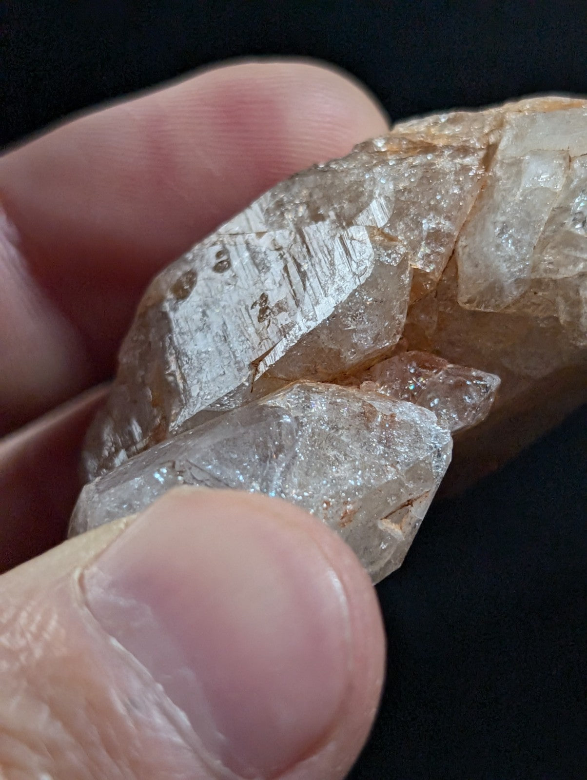 Crackle Quartz Crystal Point, Double Terminated, Montgomery County, Arkansas