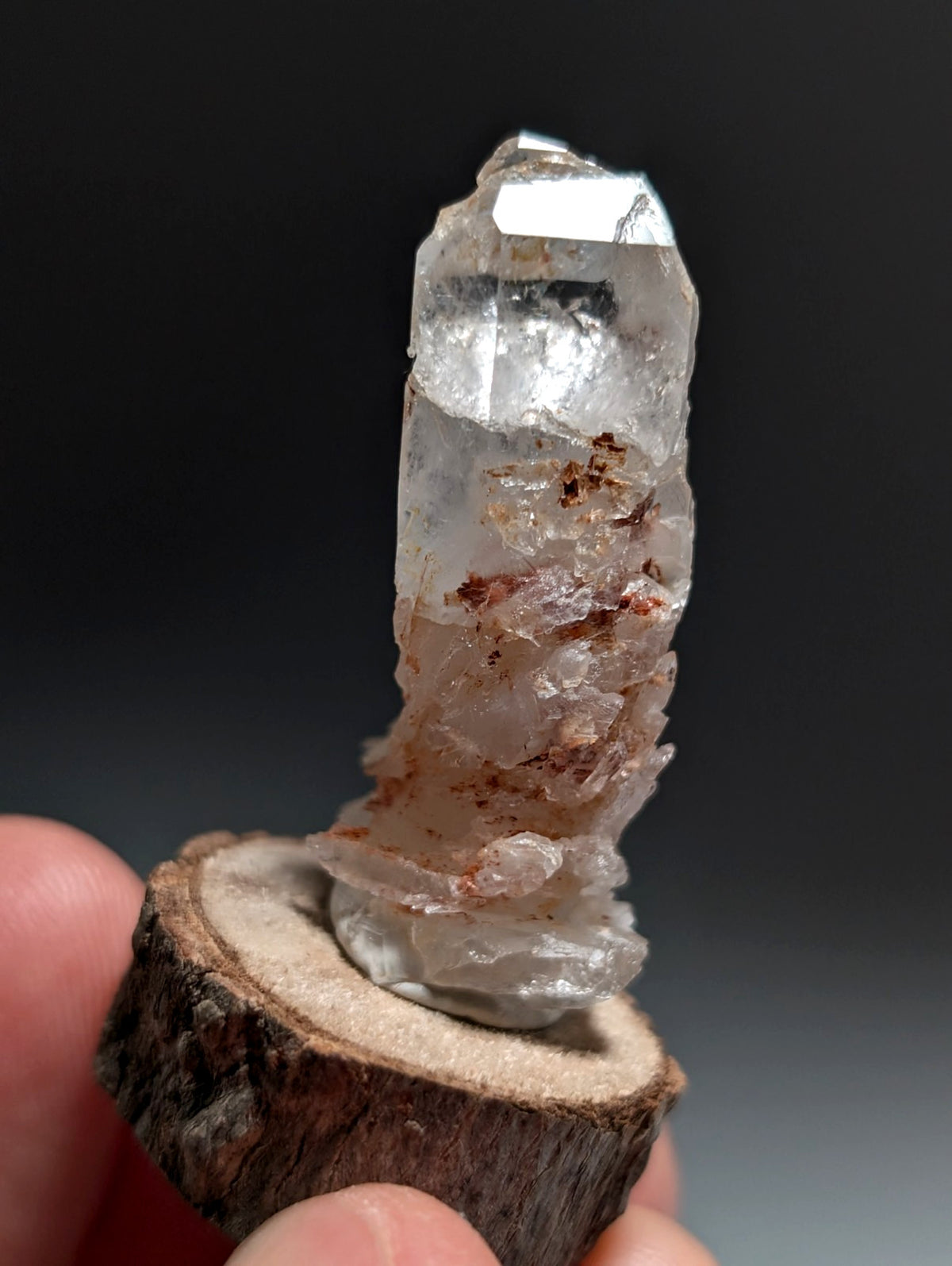 Growth Interference Quartz Crystal - Montgomery County, Arkansas, ooak, Unique