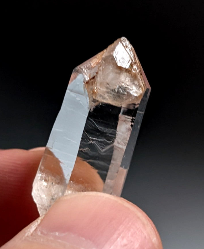 A+++ Optical Quartz Crystal Point, Montgomery County, Arkansas, USA, AMAZING!!