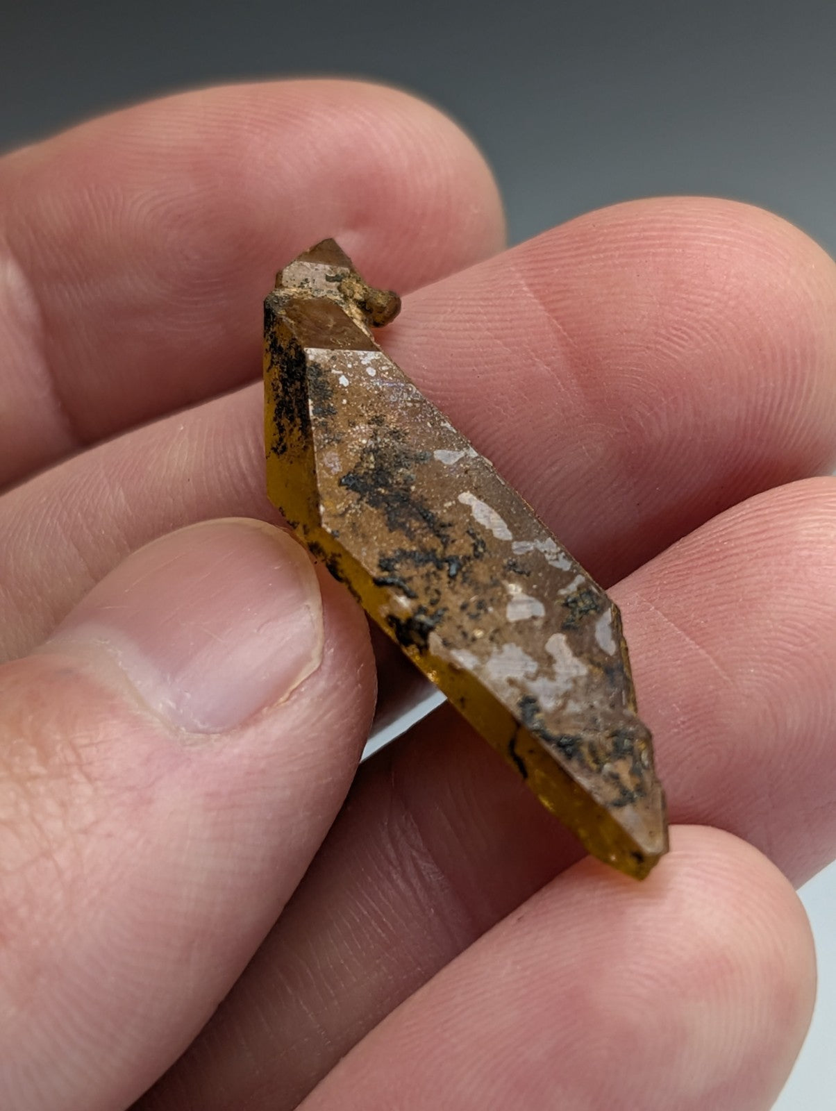 Unique Quartz Crystal Point, Double Terminated, Garland County, Arkansas, USA